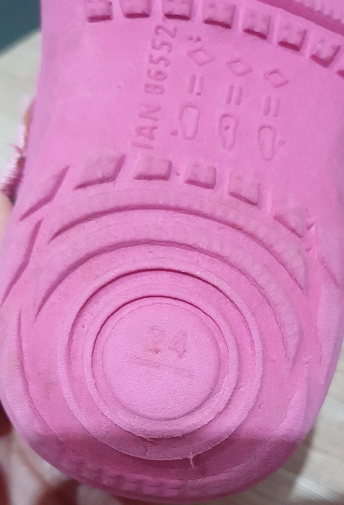 Sabot rose avec sangle arrière pointure 24 - photo numéro 9