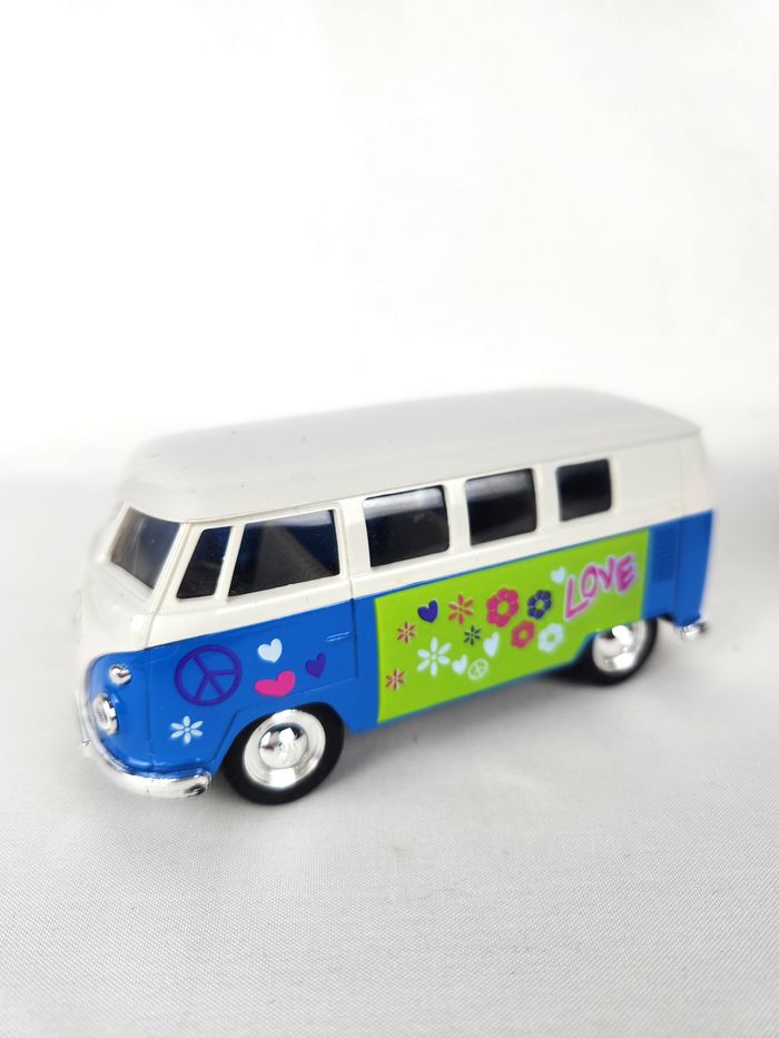 Lot 2 Bus Volkswagen Miniatures - Welly - Bleu & Jaune - photo numéro 5