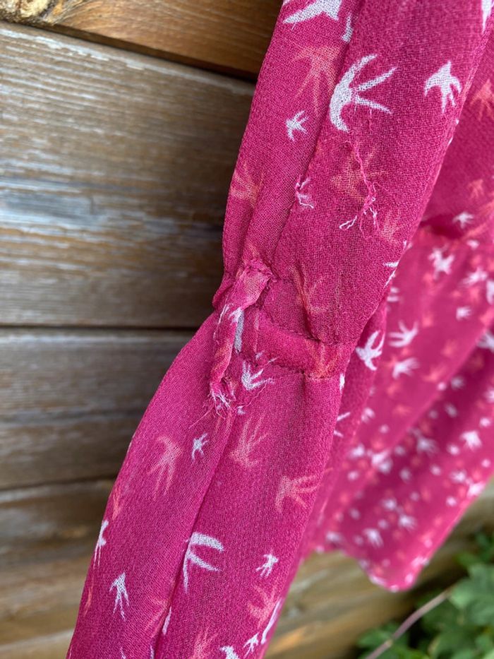 Petite robe rose en voile léger 8 ans été - photo numéro 2