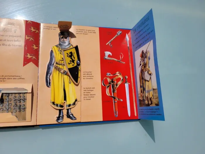 Livre animé de flaps, tirettes.. Kididoc 🛡 Les Chateaux-Forts 🐎 - photo numéro 11