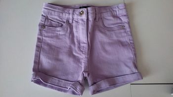 Short en jean violet Tex T.4-5 A