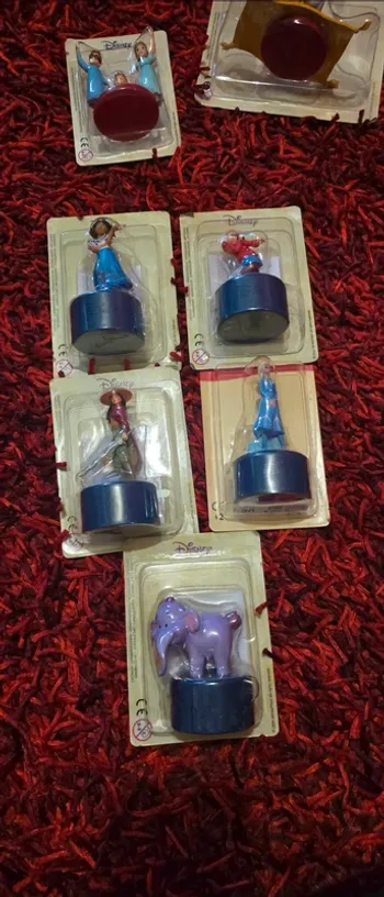 Lot de 4 figurines lumineuses audiocontes Magiques Disney Altaya audio conte