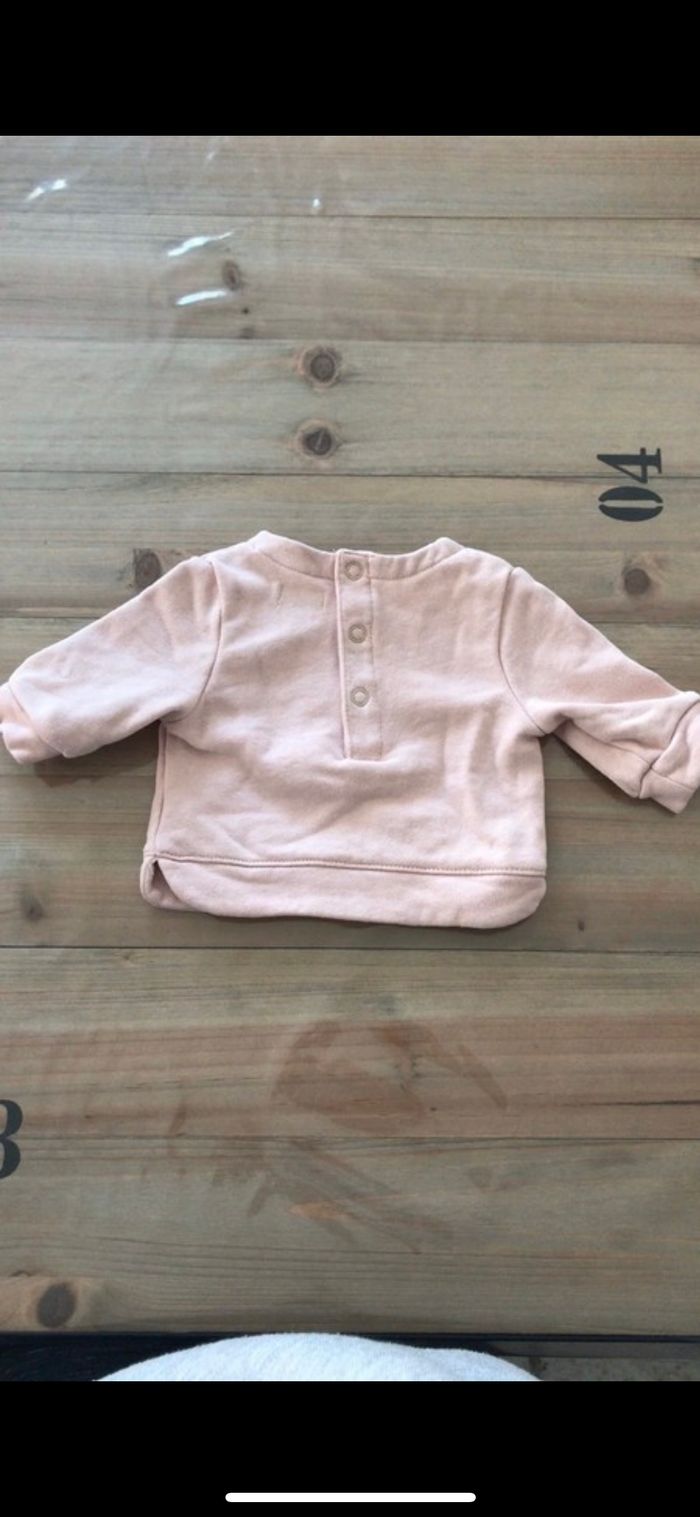 Sweat Kiabi 1 mois rose - photo numéro 3