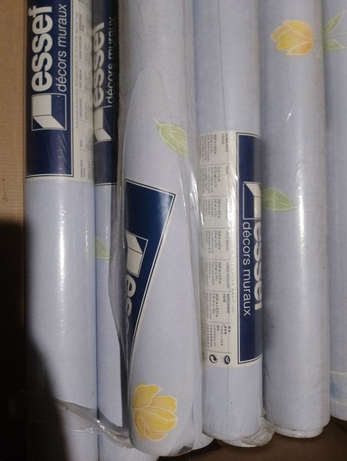 Papier peint vinyle bleu - photo numéro 3