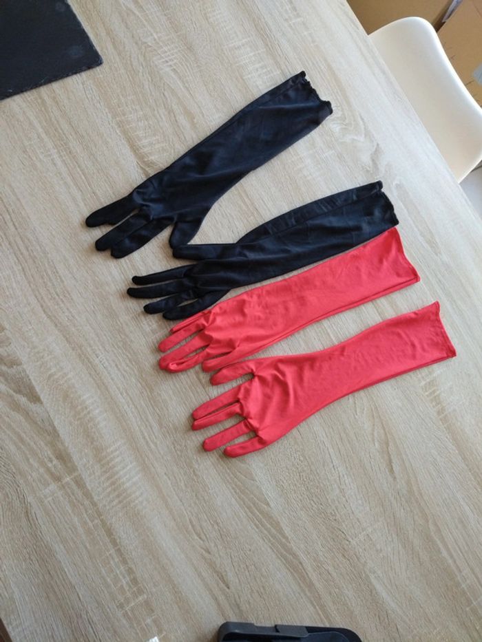2 paires de gants longs