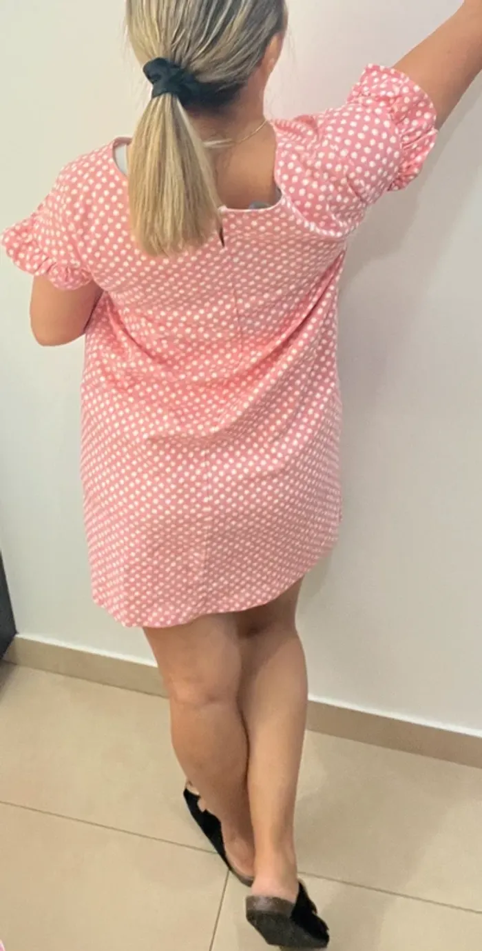 Robe droite imprimée pois Taille M - photo numéro 5
