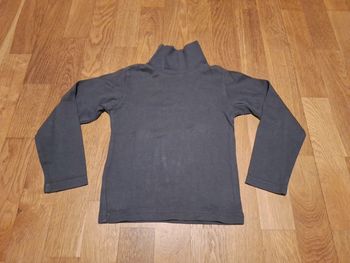 Col roulé gris foncé 4ans