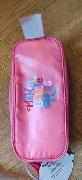 Neuve et étiquetée Grosse trousse rectangulaire rose Mr Men Little Miss