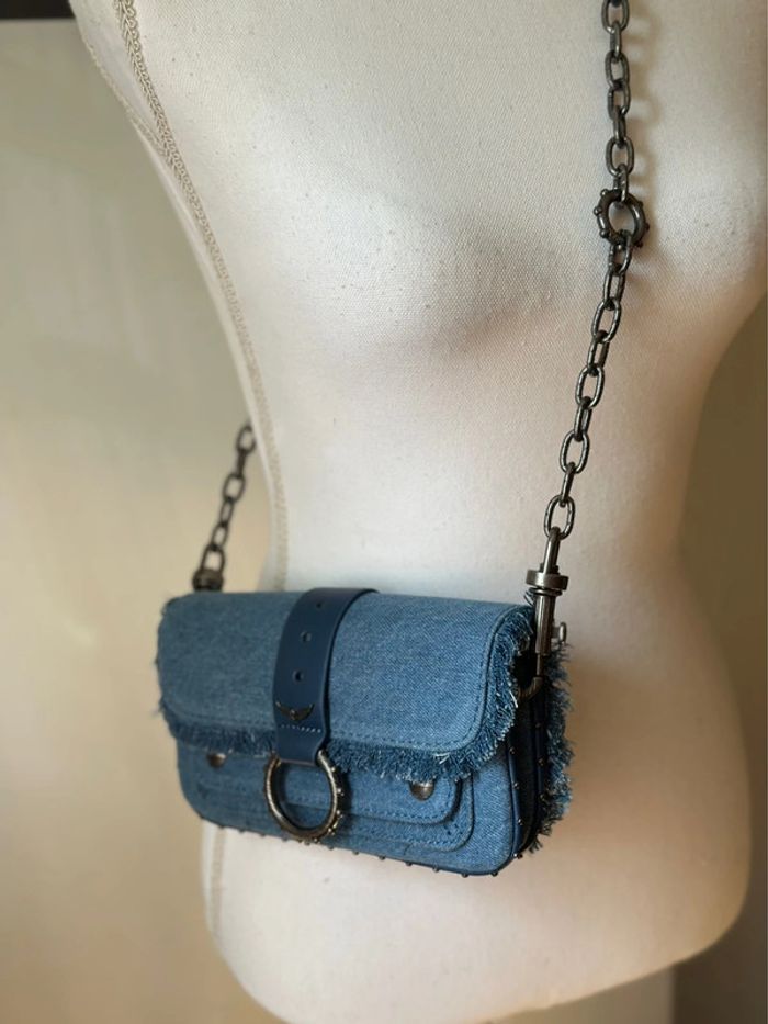 Sac Kate Wallet Glitter Storm édition Kate Moss bleu jean - Zadig&voltaire - photo numéro 6