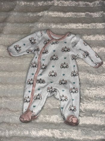 Pyjama une pièce en velours Marie Aristochats