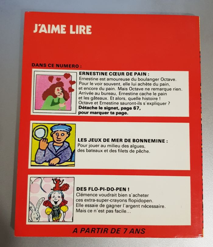 J'aime Lire N° 031 - Ernestine coeur de pain (août-79) - Evelyne Passegand - Letizia Galli - Bayard - photo numéro 2