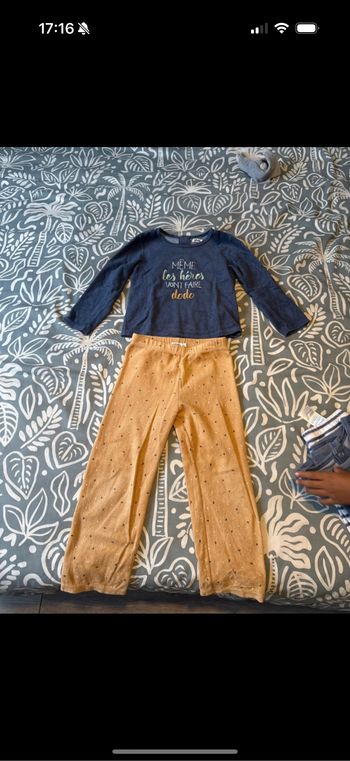 Pyjama garçon 2 pièces gemo 4 ans