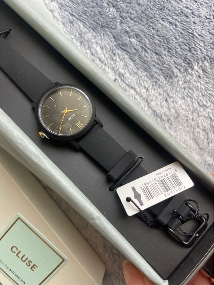 Montre noir doré minuit cluse - photo numéro 2