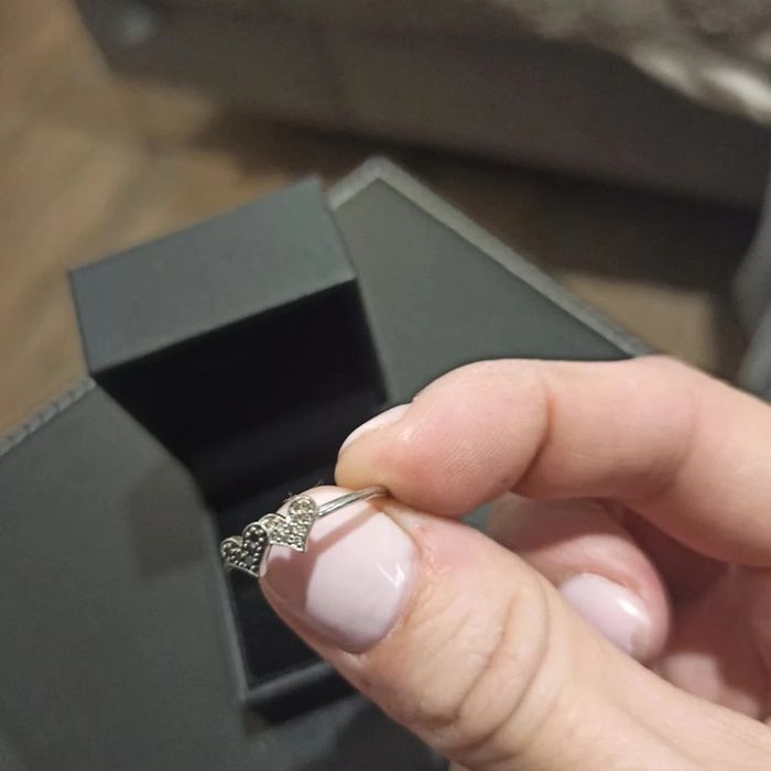 Bague or blanc et diamants T53 - photo numéro 3