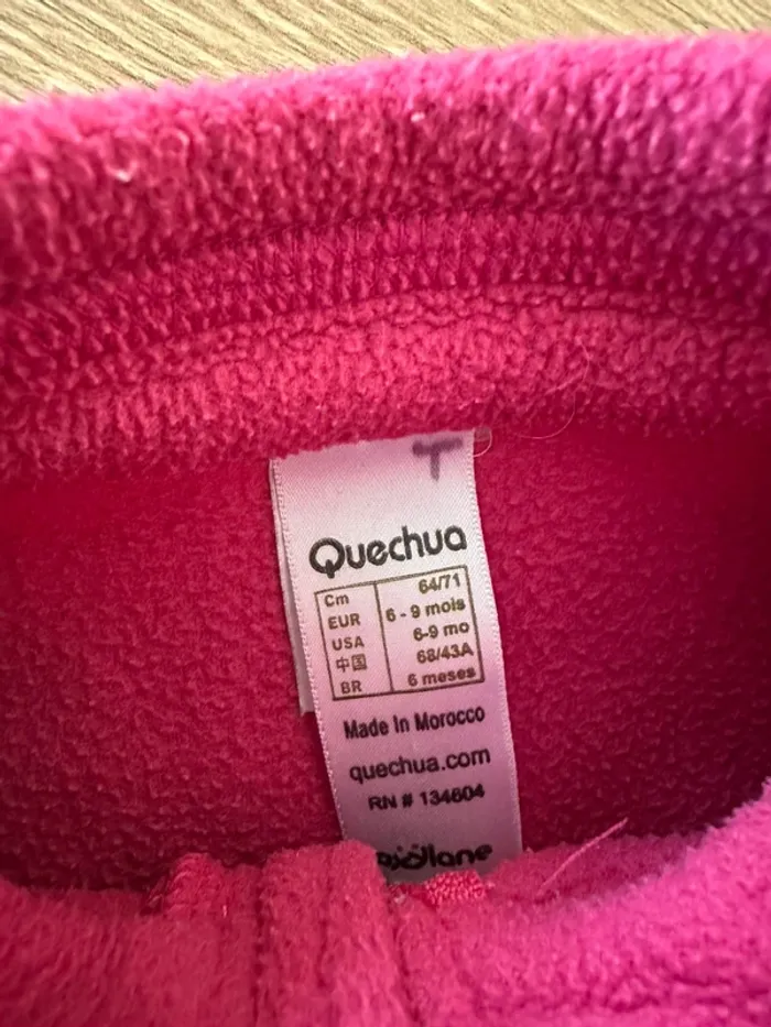 Gilet polaire fushia - photo numéro 2