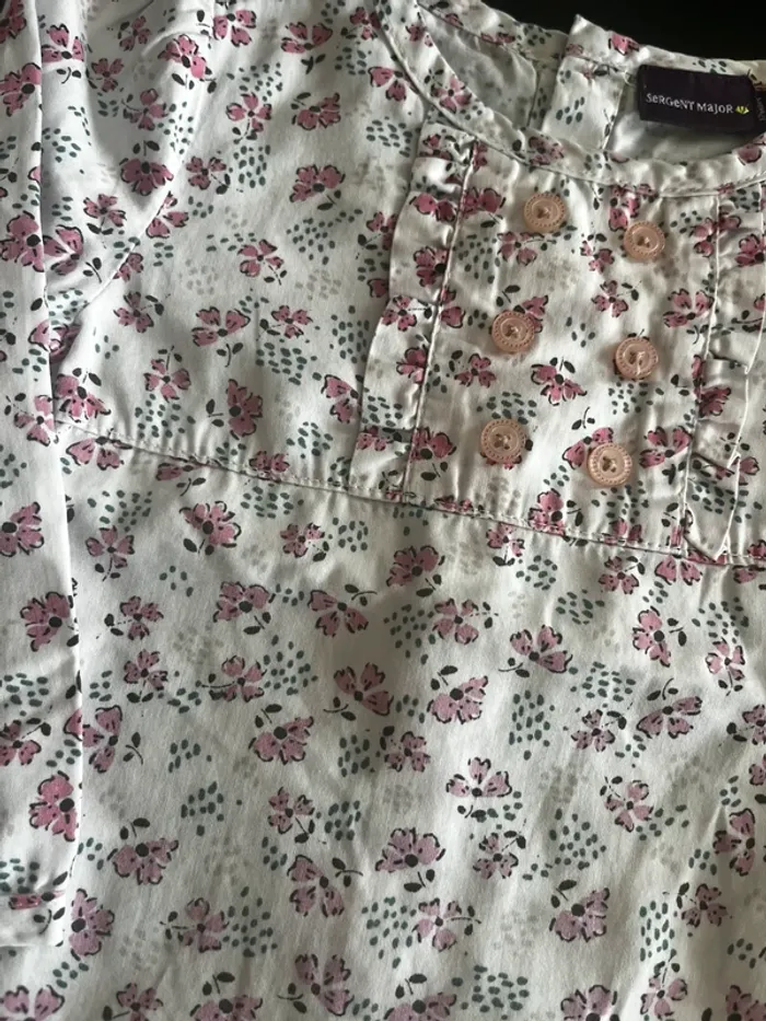 Blouse fleuri 12 mois - photo numéro 3