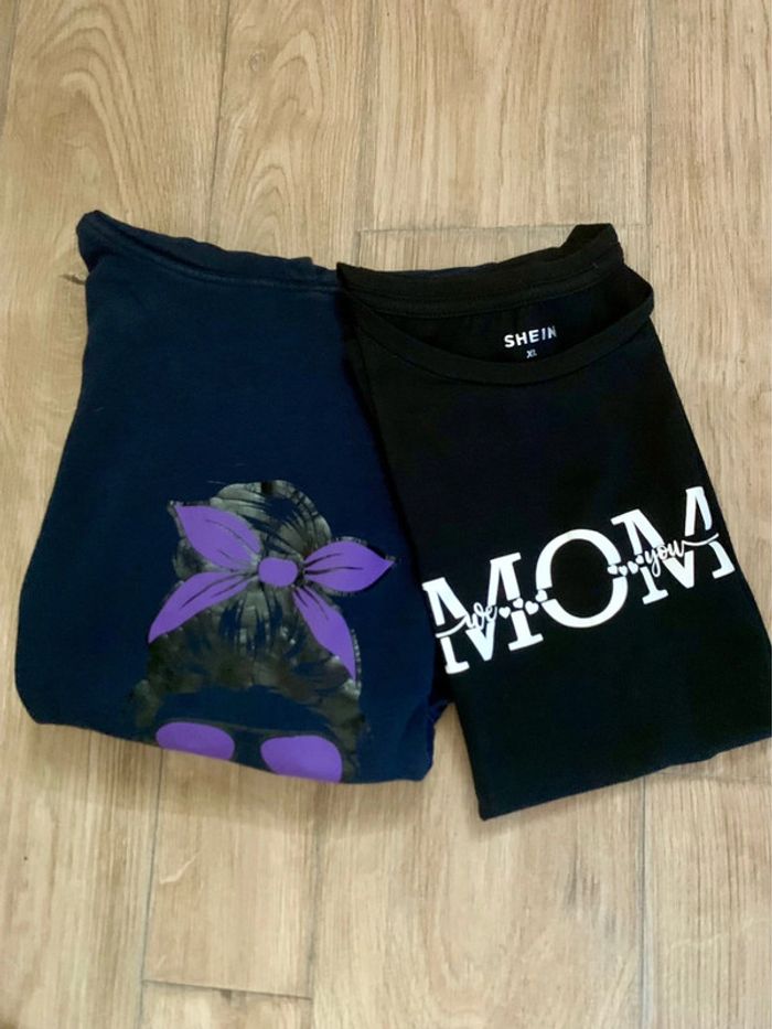Sweet à capuche + t-shirt