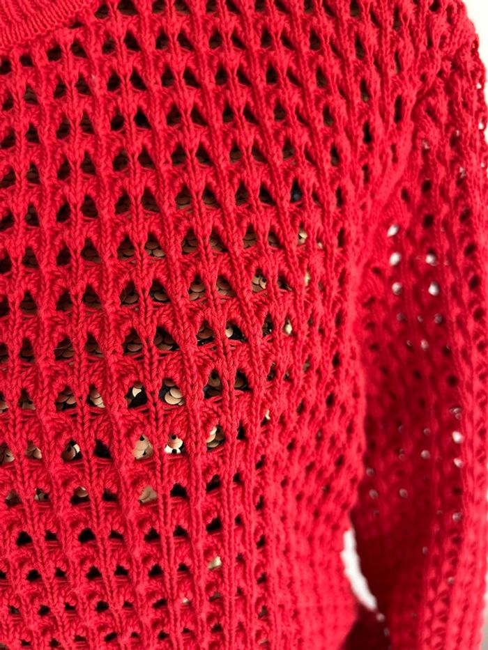 Pull rouge Claudie Pierlot - photo numéro 3