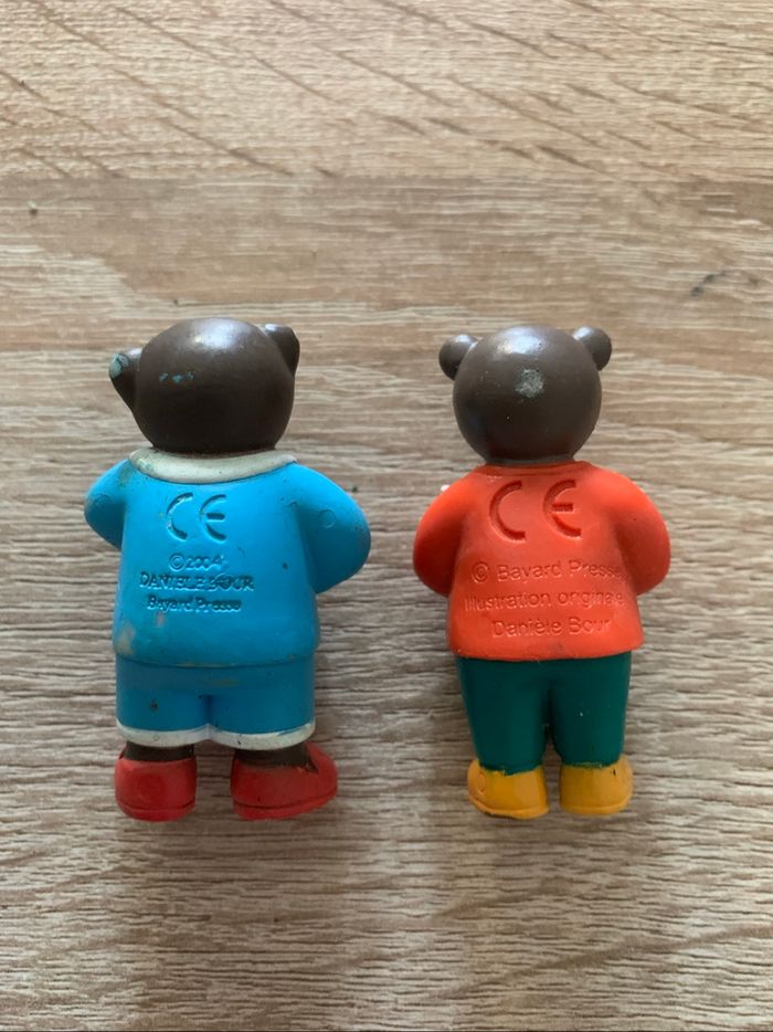 4 figurines petit ours brun les animaux - photo numéro 3