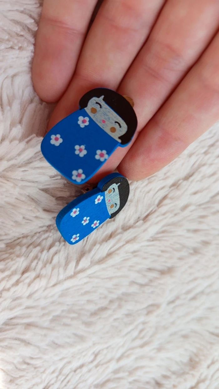 Boucles d'oreilles japon 🔸 clips - photo numéro 8