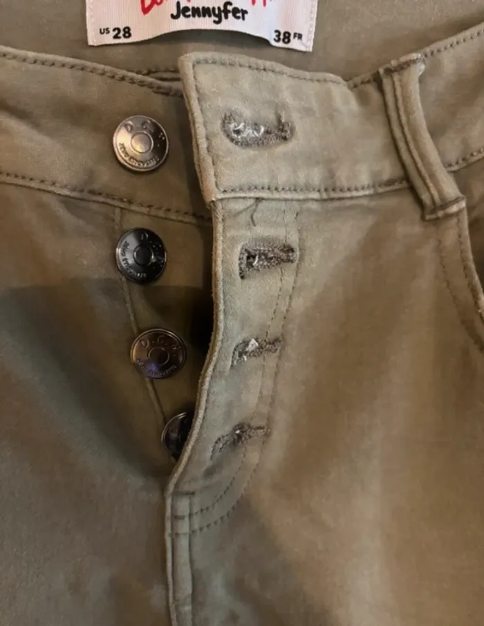 Pantalon cargo kaki Jennyfer - T38 - photo numéro 5