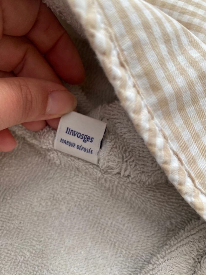 Peignoir éponge blanc Linvoge 2ans - photo numéro 7
