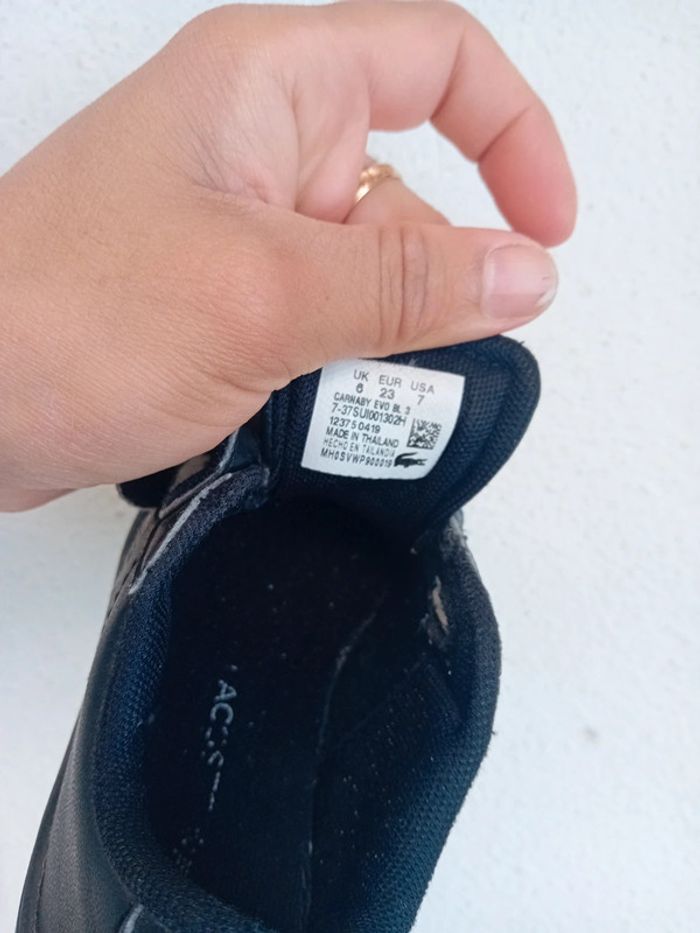 Basket bébé t.23 Lacoste 🖤🤍 - photo numéro 5