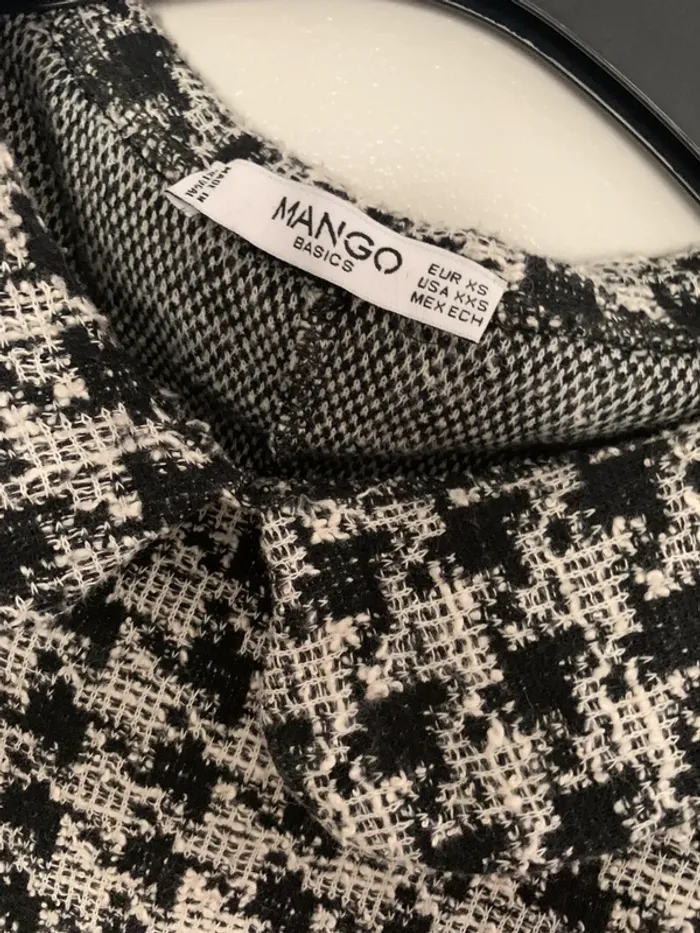 Robe tunique Mango noir et blanche taille XS - photo numéro 2