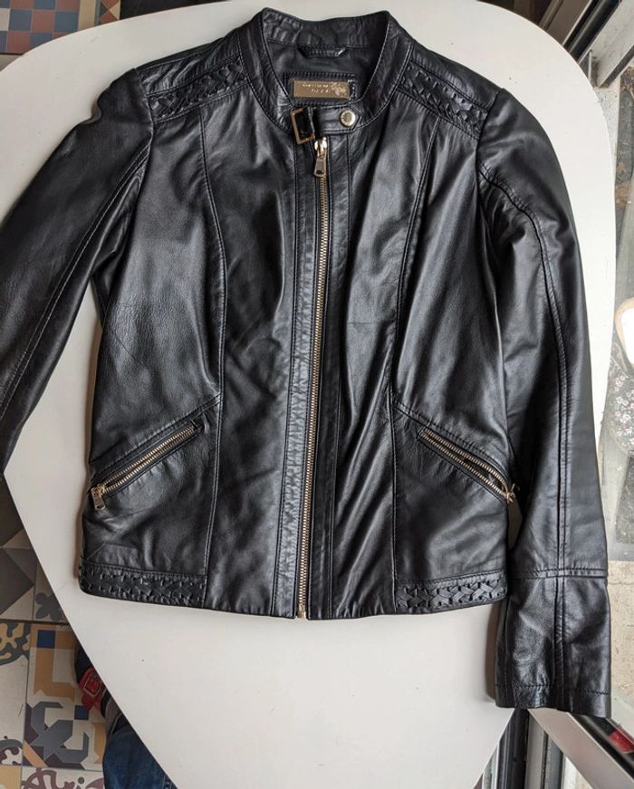 Veste cuir de mouton S