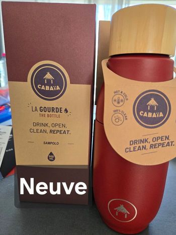 Gourde isotherme cabaïa 500ml dans sa boîte 