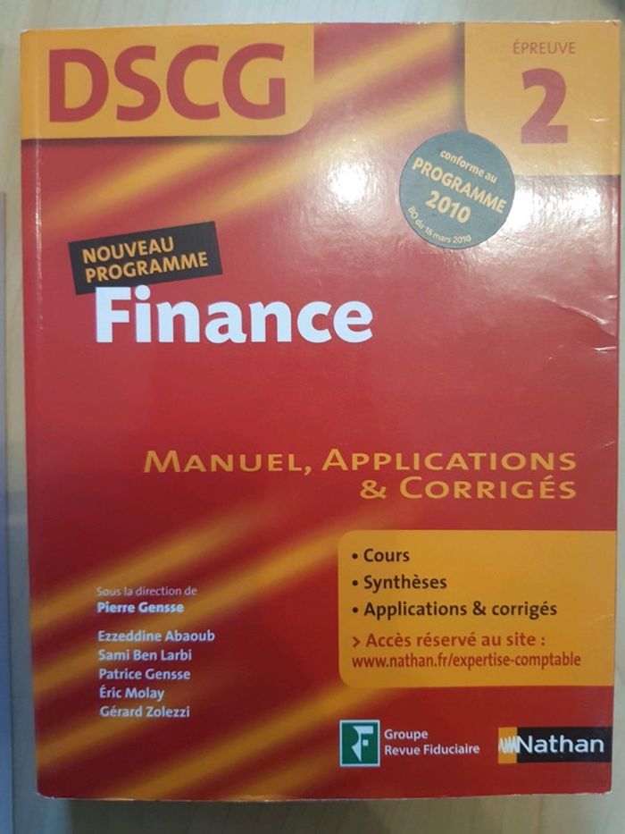 DSCG2 - Finance