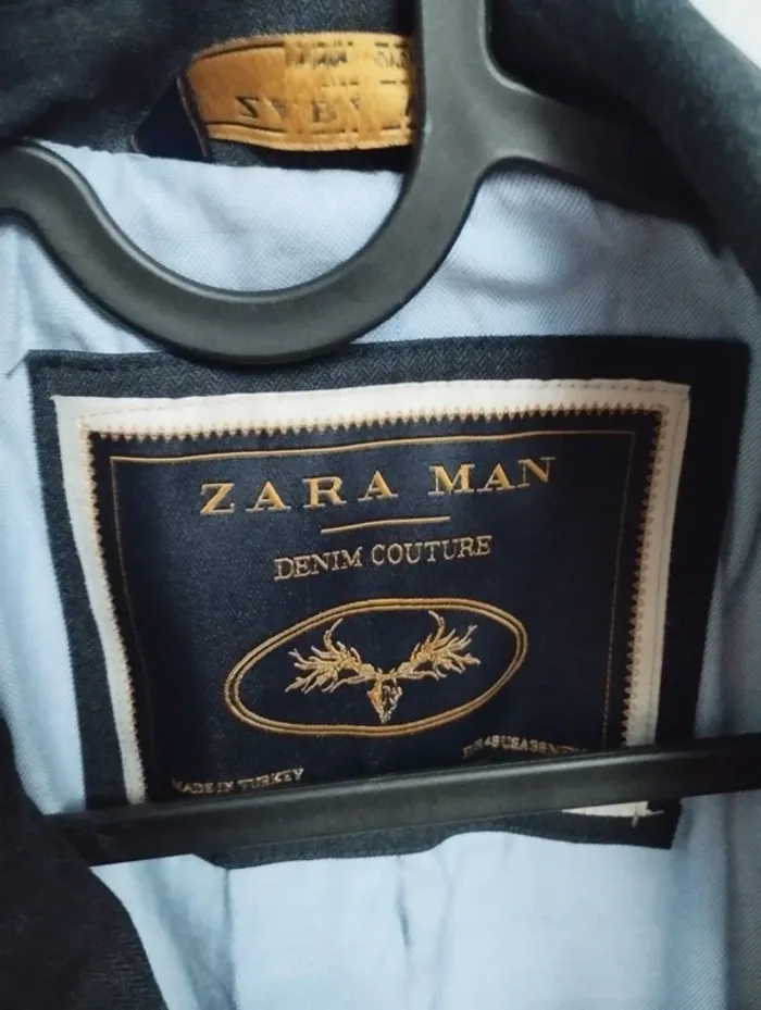 Veste de costume bleu gris Zara 36 - photo numéro 5