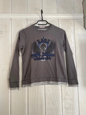 T-shirt ML gris - Pepe Jeans - 8ans