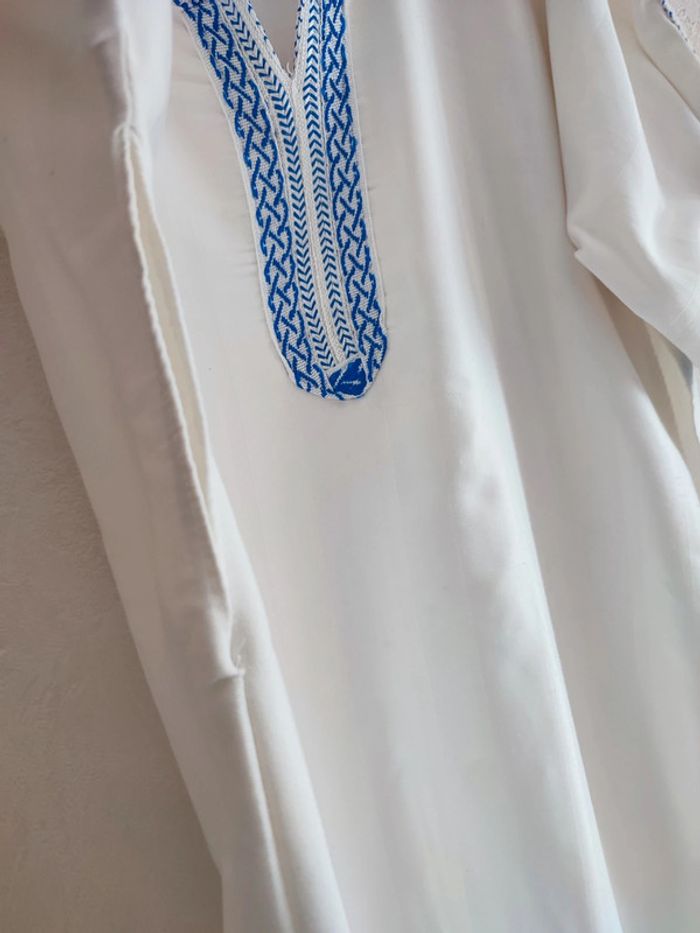 Gandoura ,Djellaba marocaine blanche - Taille 6 ans - photo numéro 4