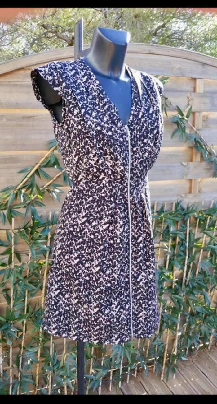 Robe  imprimée vintage de la marque Mim, en taille 34 - XS. - photo numéro 2