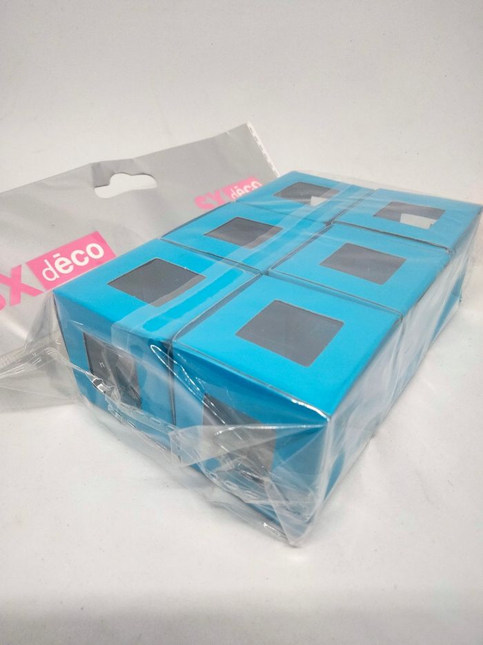 Boîtes à dragées cubes bleus x6 - photo numéro 4