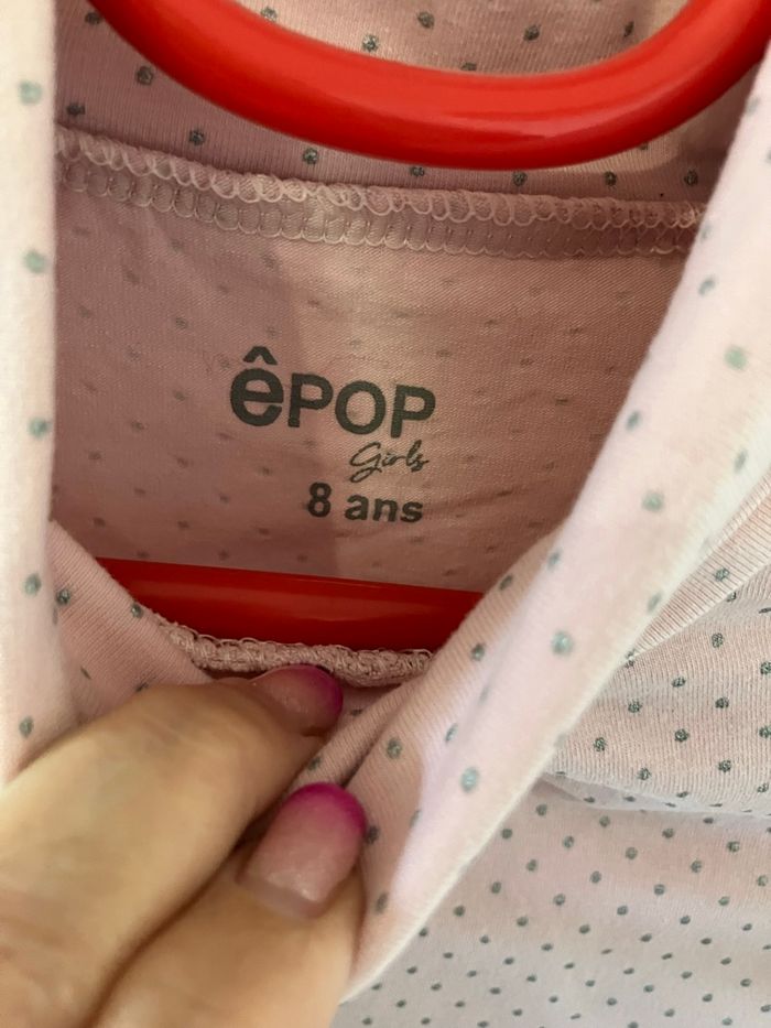 Sous pull rose taille 8 ans Epop - photo numéro 3