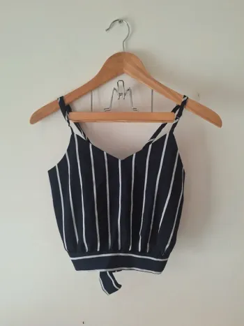 Crop top rayé