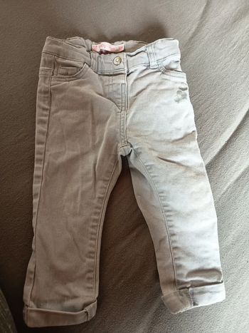 Jean gris slim 12 mois