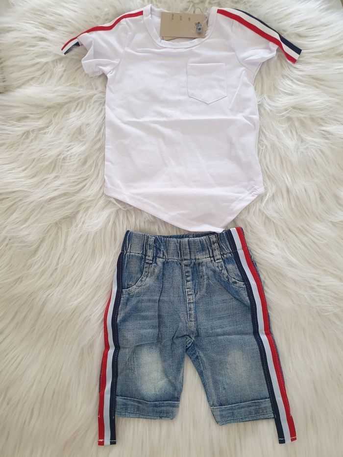 Ensemble bermuda et tee-shirt 6 mois