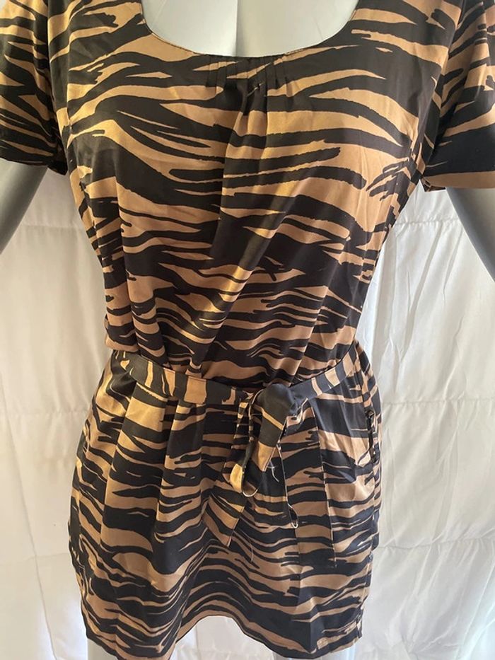 robe midi sans marque marron taille 42 - photo numéro 2