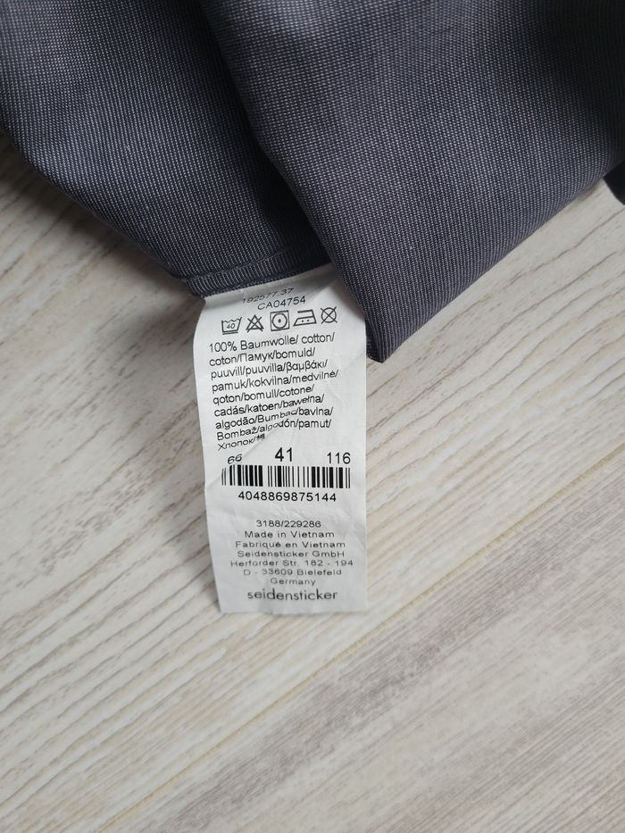 Chemise Seidensticker Modern Fit grise anthracite – facile à repasser – taille L - photo numéro 7