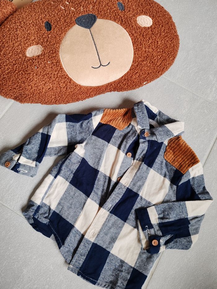 Chemise carreaux primark 6/9m