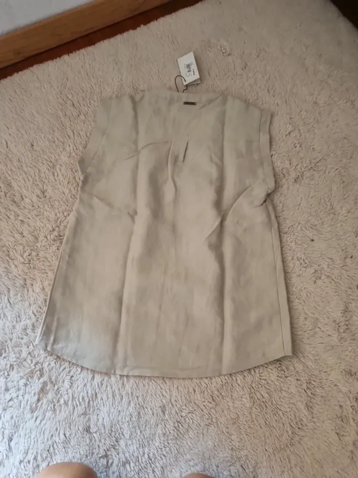 Tee-shirt beige ikks / one step - photo numéro 5