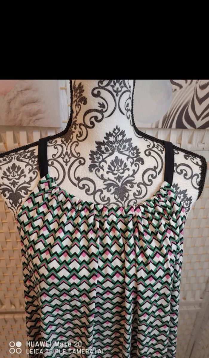 💕Jolie top asymétrique motif chevron femme TXl / 42 mosquitos 💕 - photo numéro 3
