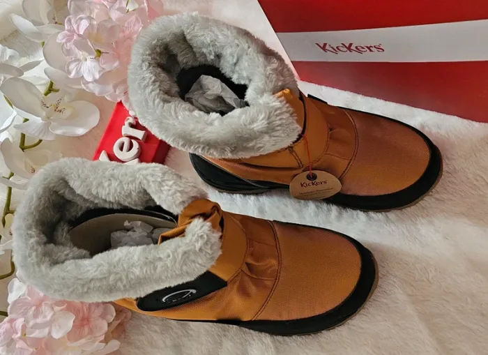 Bottes Bottines Après Ski Fourrées Waterproof Kickers T34 - photo numéro 3