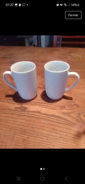 Lot de 2 tasse à café 