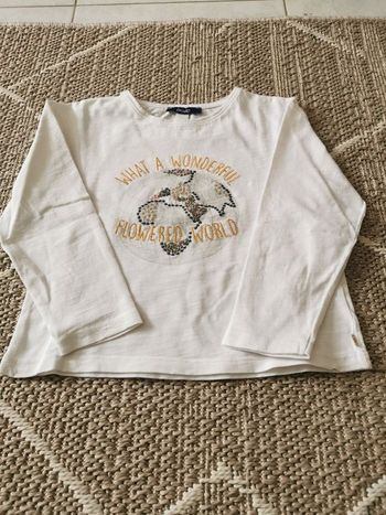 Tee-shirt blanc avec dessin