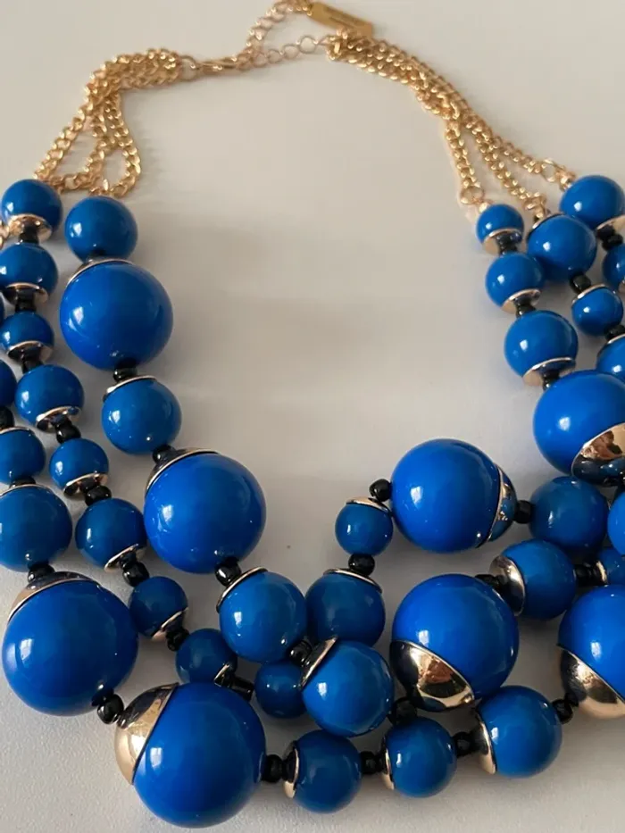 Collier perles bleu royal Week-end Max Mara - photo numéro 6