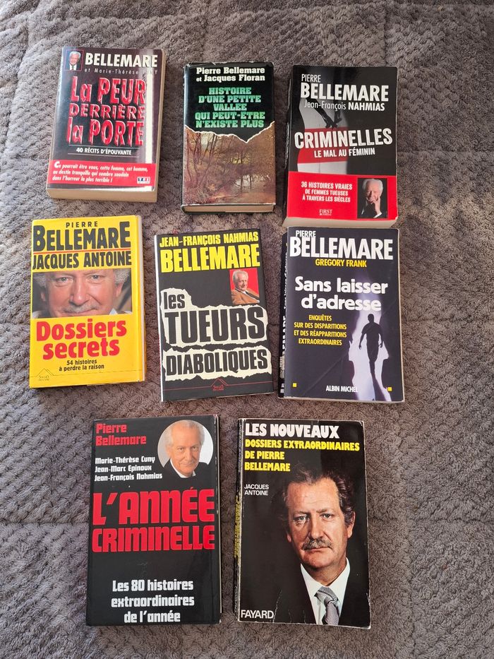 Lot de 8 récits de Pierre Bellemare en bon état